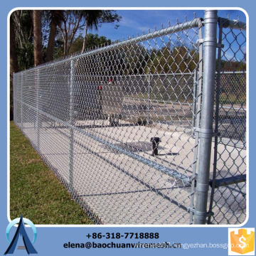 China Black Chain Link Fence around Pool, Temporary Fence Posts, Small Mesh Chain Link Fence (Pd - 028)